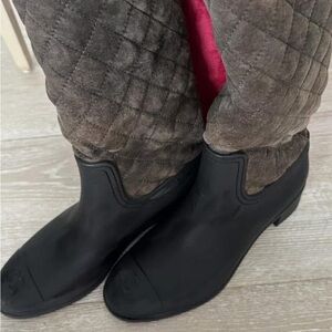 Chanel rain boots